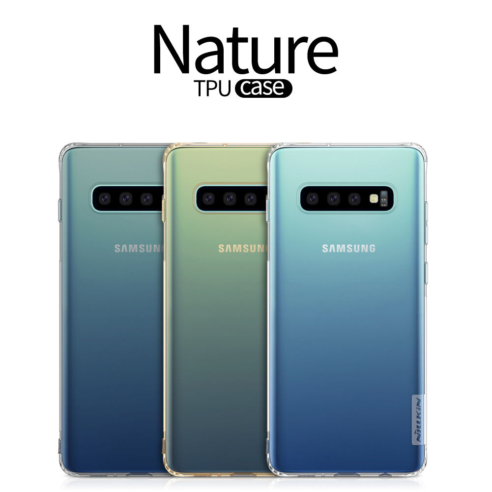 Nillkin transzparens tok puha műanyagból Samsung Galaxy S10 - fehér