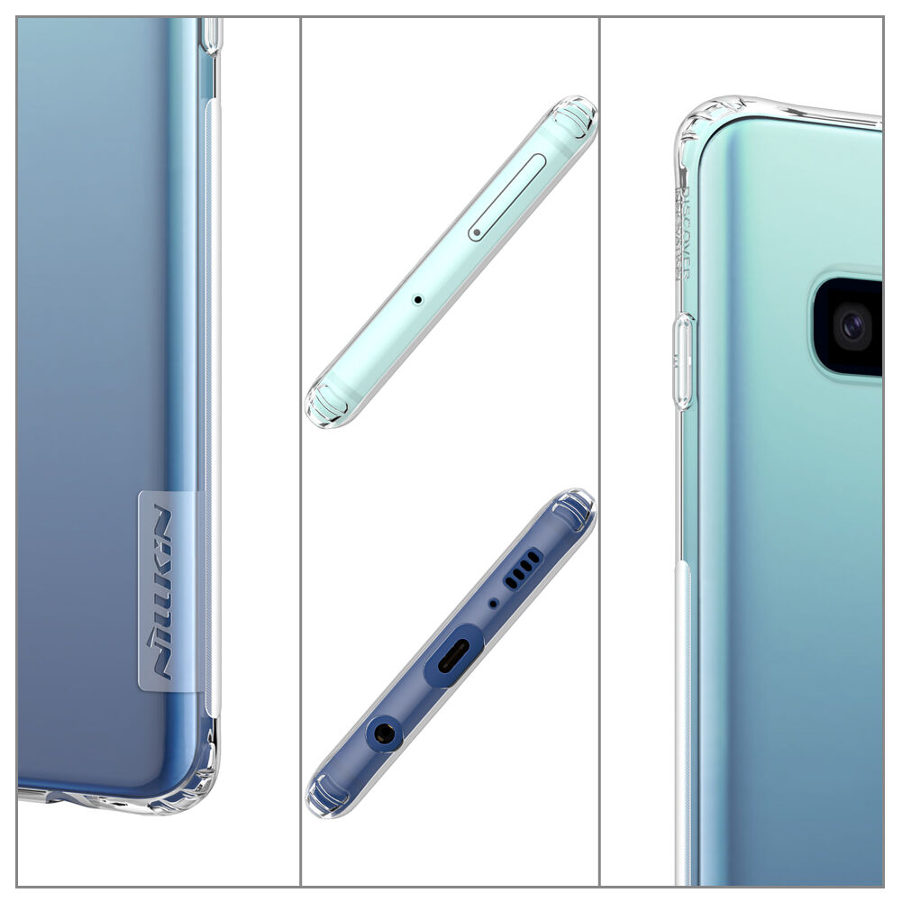 Nillkin transzparens tok puha műanyagból Samsung Galaxy S10 - fehér