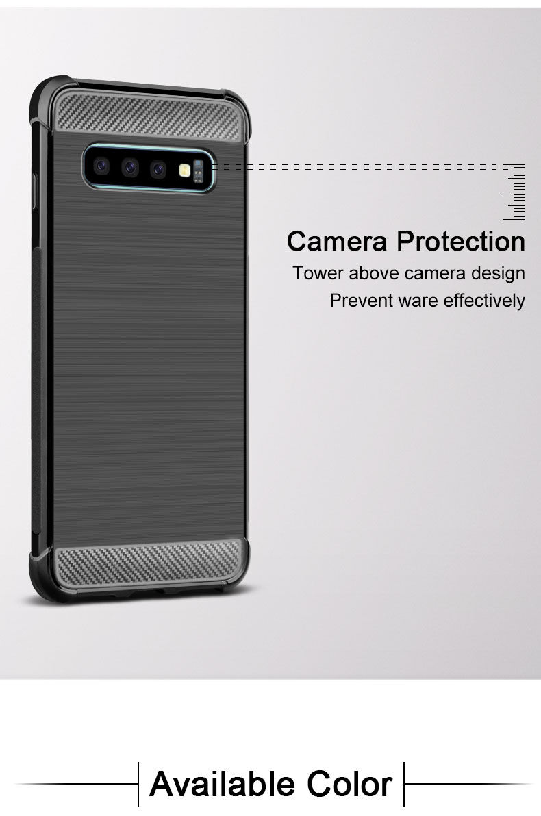Imak védő tok csiszolt textúrával Samsung Galaxy S10 - fekete