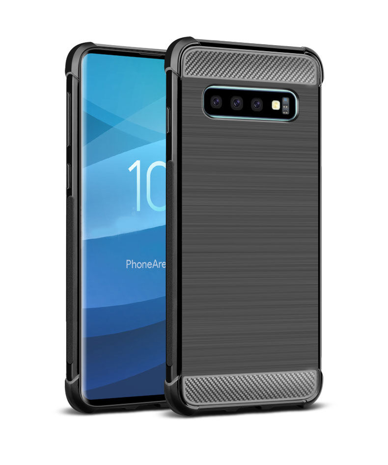 Imak védő tok csiszolt textúrával Samsung Galaxy S10 - fekete