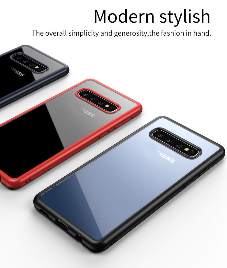 Ipaky transzparens műanyag tok Samsung Galaxy S10 - fekete