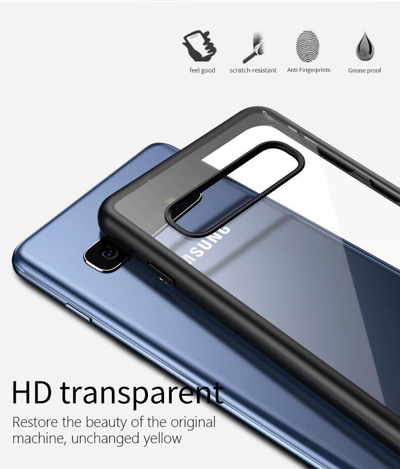 Ipaky transzparens műanyag tok Samsung Galaxy S10 - fekete