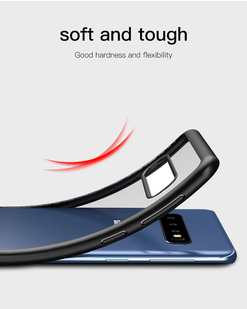 Ipaky transzparens műanyag tok Samsung Galaxy S10 - fekete