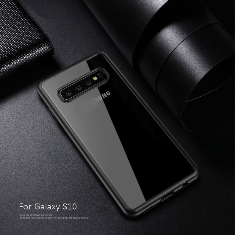 Ipaky transzparens műanyag tok Samsung Galaxy S10 - fekete