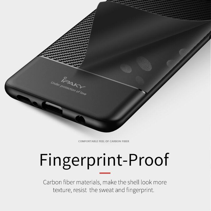 Ipaky tok karbonszálas textúrával Samsung Galaxy S10 - szürke