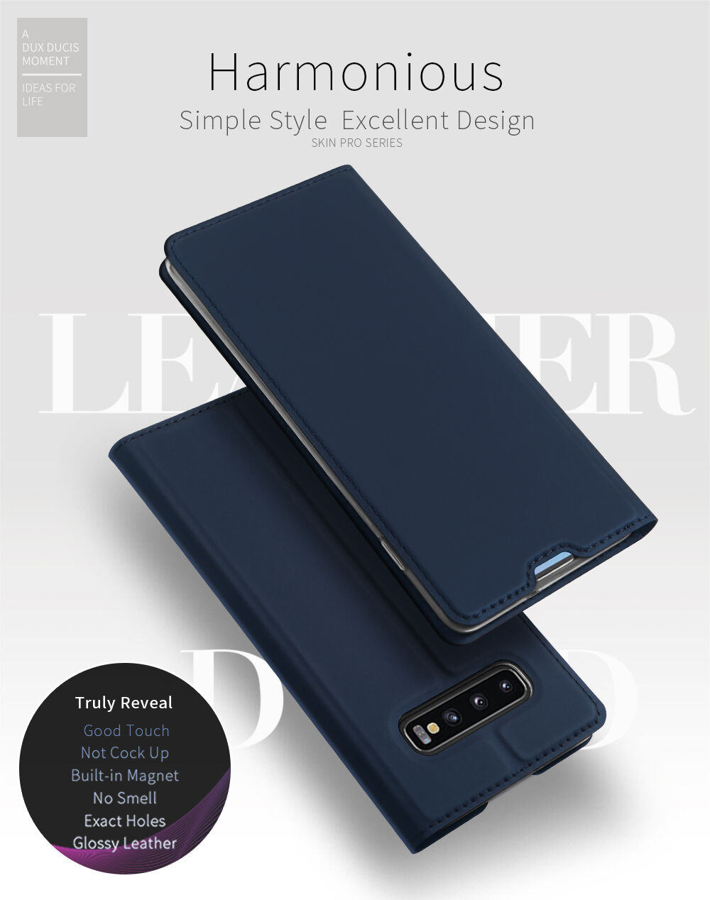 Dux Ducis Skin Pro flip cover tok Samsung Galaxy S10 - arany