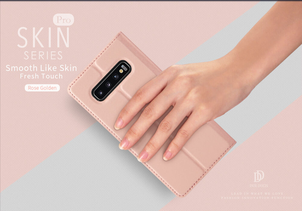 Dux Ducis Skin Pro flip cover tok Samsung Galaxy S10 - sötétkék