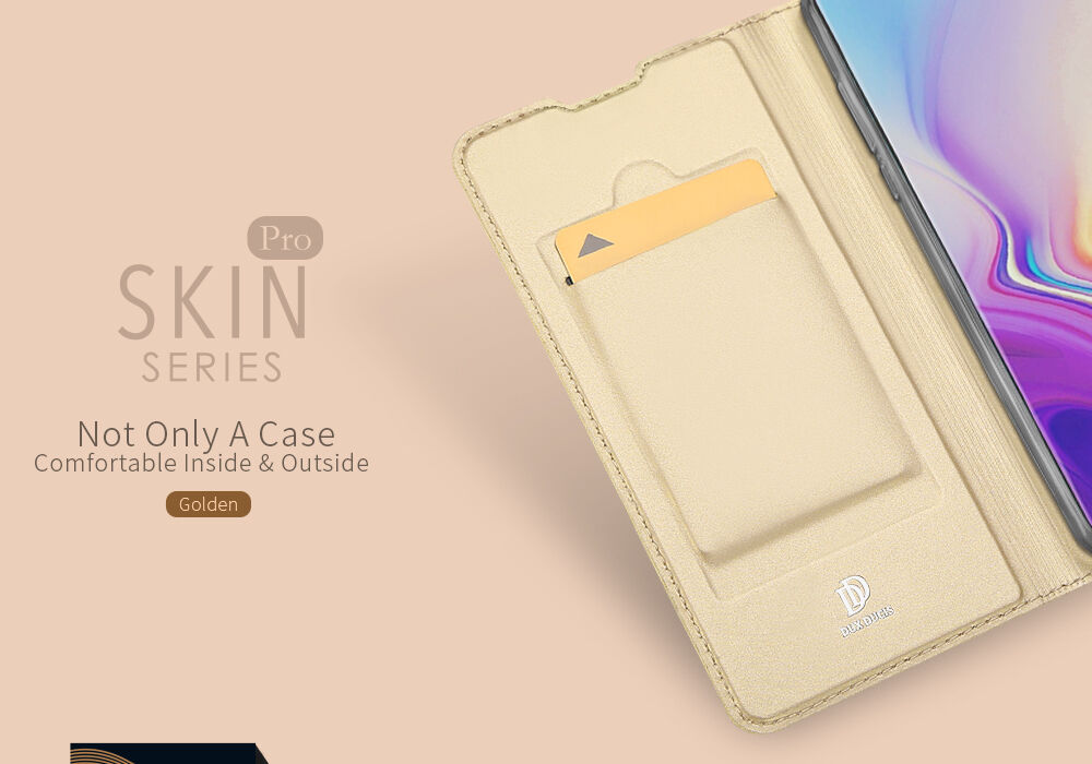 Dux Ducis Skin Pro flip cover tok Samsung Galaxy S10 - sötétkék