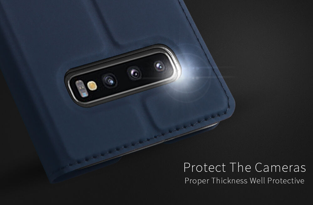 Dux Ducis Skin Pro flip cover tok Samsung Galaxy S10 - sötétkék