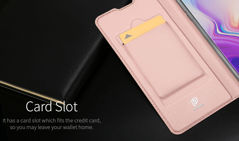 Dux Ducis Skin Pro flip cover tok Samsung Galaxy S10 Plus - sötétkék