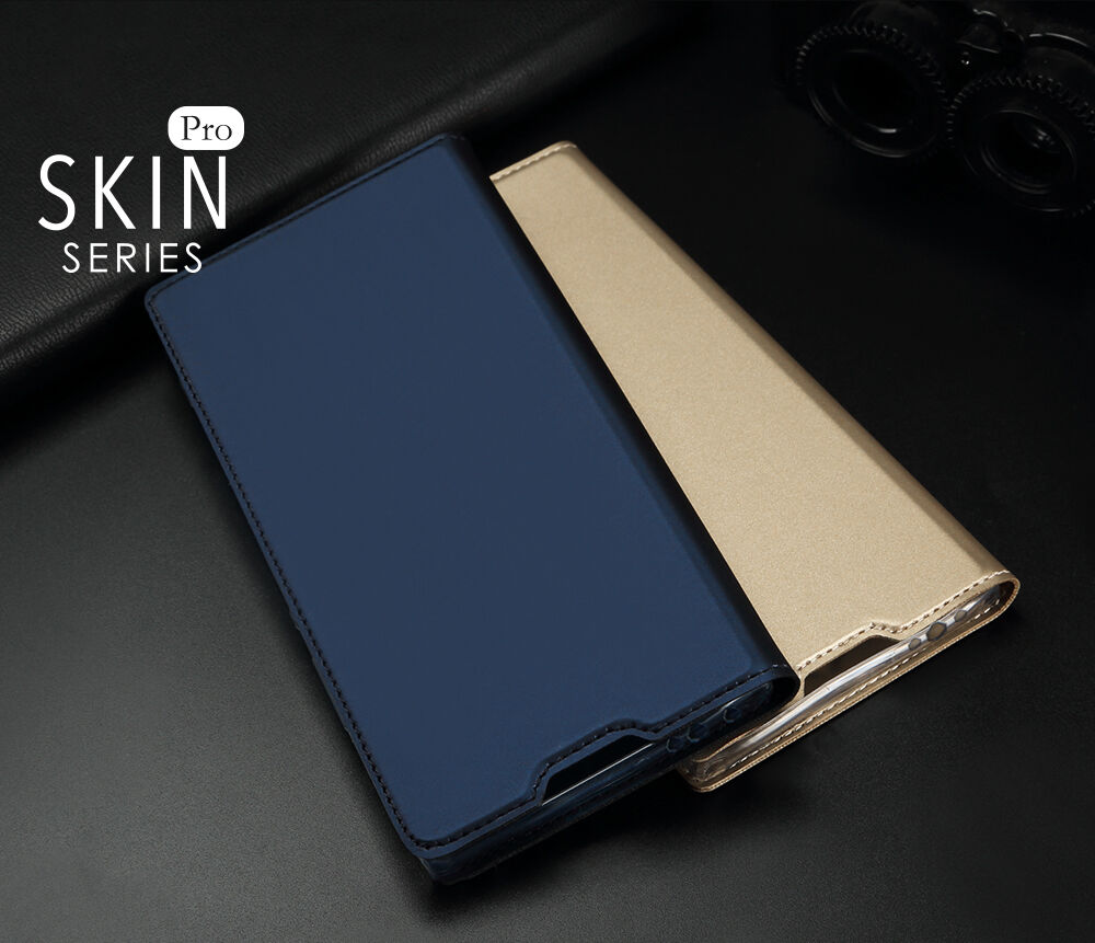 Dux Ducis bőr tok kártyatároló rekesszel Xiaomi Redmi Note 7 - arany