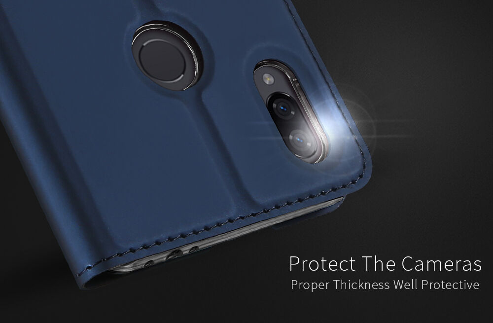 Dux Ducis bőr tok kártyatároló rekesszel Xiaomi Redmi Note 7 - rózsaszín-arany