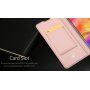Dux Ducis bőr tok kártyatároló rekesszel Xiaomi Redmi Note 7 - rózsaszín-arany
