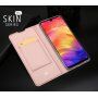 Dux Ducis bőr tok kártyatároló rekesszel Xiaomi Redmi Note 7 - rózsaszín-arany