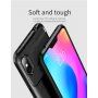 Ipaky puha védő tok karbon szál textúrával Xiaomi Redmi Note 6 - fekete