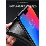 Ipaky puha védő tok karbon szál textúrával Xiaomi Redmi Note 6 - fekete