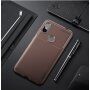 Ipaky puha védő tok karbon szál textúrával Xiaomi Redmi Note 6 - fekete