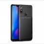 Ipaky puha védő tok karbon szál textúrával Xiaomi Redmi Note 6 - fekete