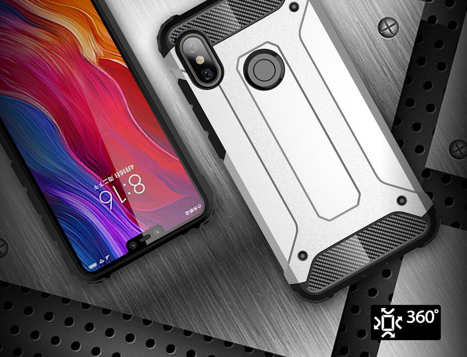 Szuper tartós Armor tok Xiaomi Redmi Note 6 - kék