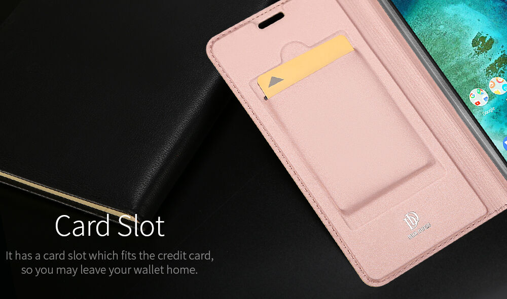 Dux Ducis védő bőr tok Xiaomi Redmi Note 6 - arany
