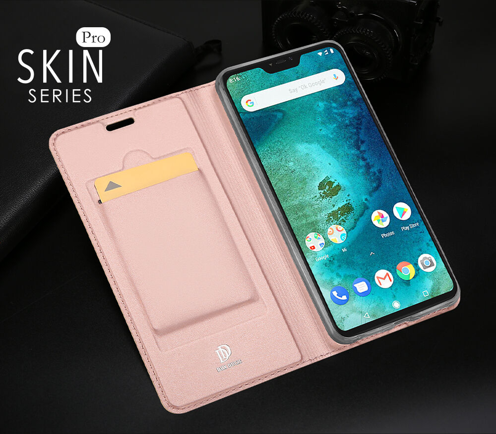 Dux Ducis védő bőr tok Xiaomi Redmi Note 6 - arany