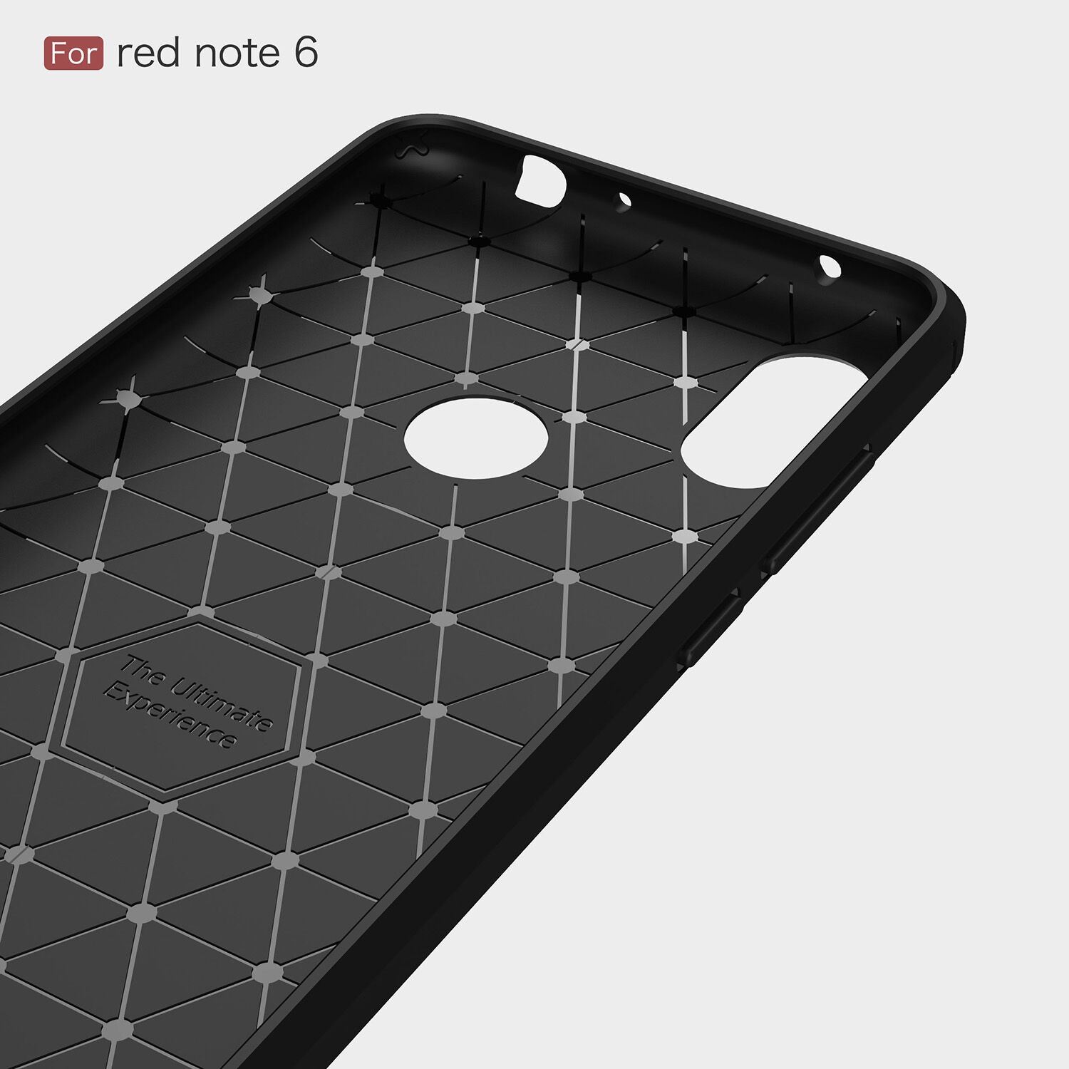 Védő tok csiszolt textúrával Xiaomi Redmi Note 6 - szürke