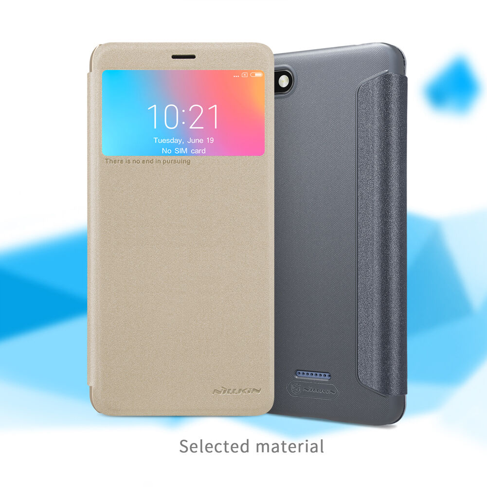 Nillkin védő bőr tok ablakkal Xiaomi Redmi 6 - szürke
