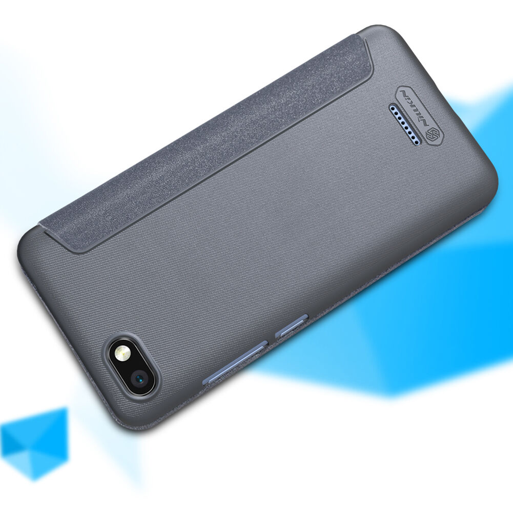 Nillkin védő bőr tok ablakkal Xiaomi Redmi 6 - szürke