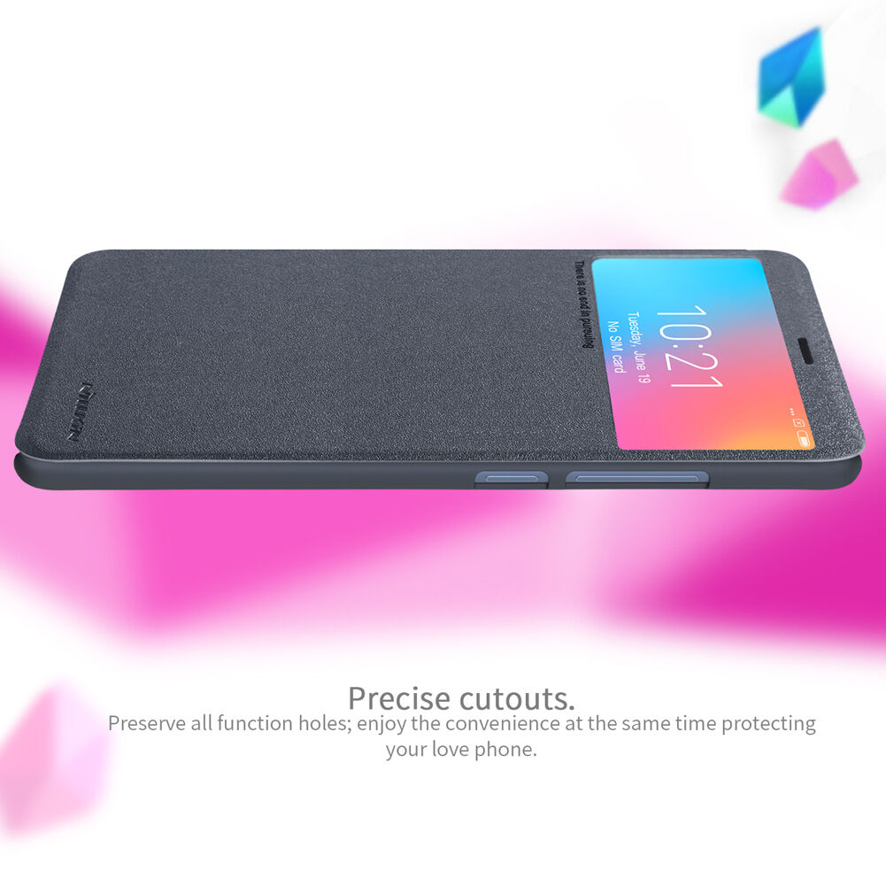 Nillkin védő bőr tok ablakkal Xiaomi Redmi 6 - szürke