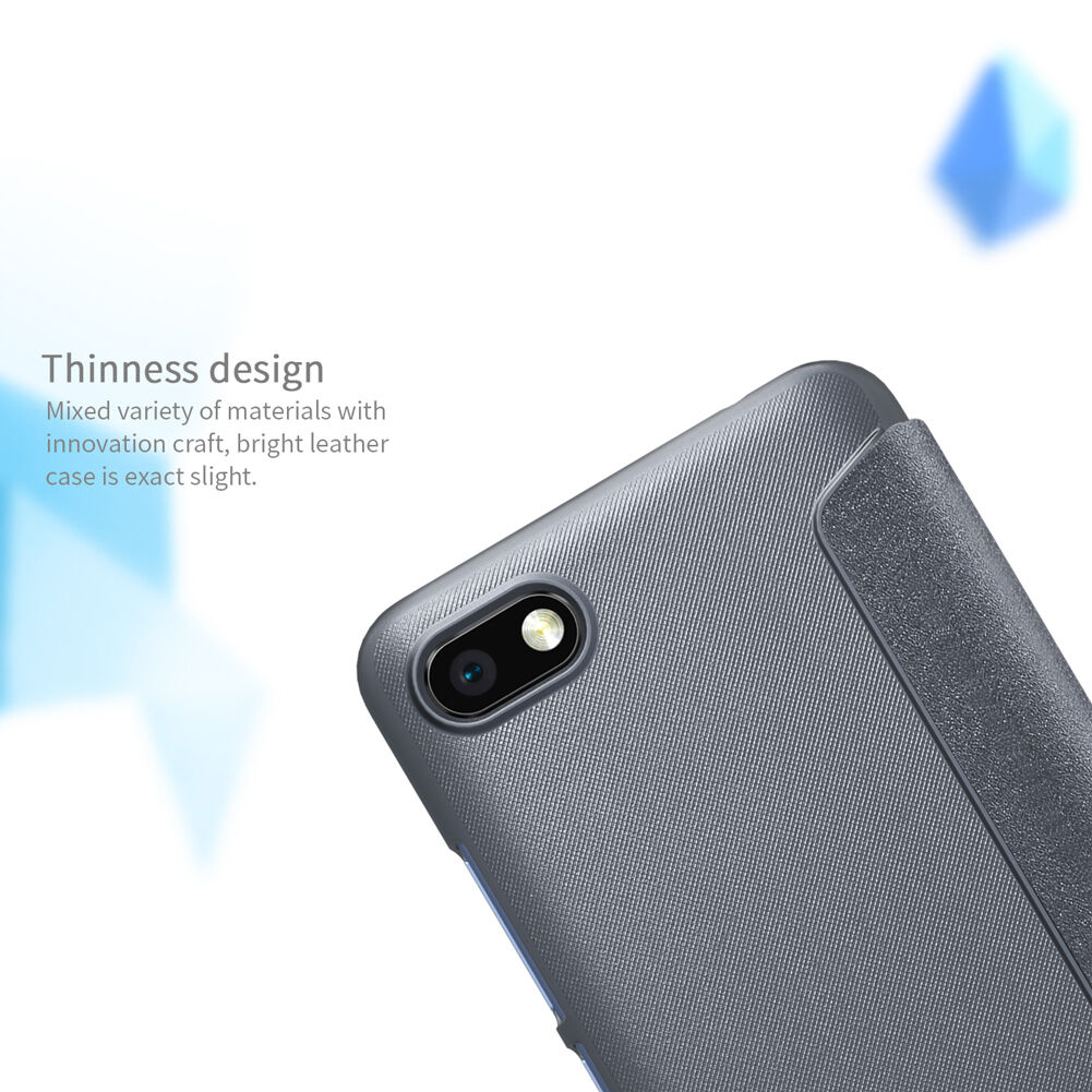 Nillkin védő bőr tok ablakkal Xiaomi Redmi 6 - szürke