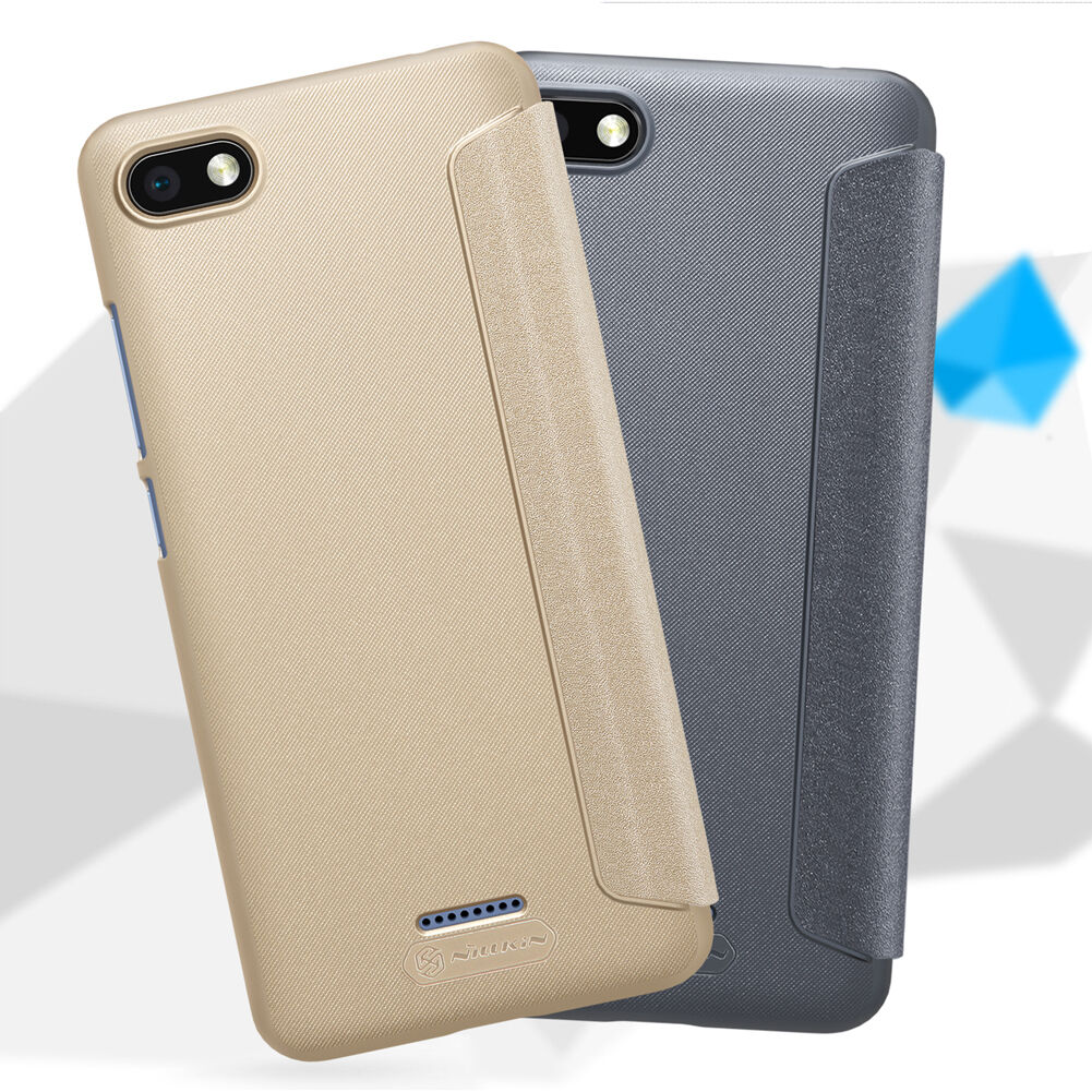 Nillkin védő bőr tok ablakkal Xiaomi Redmi 6 - szürke
