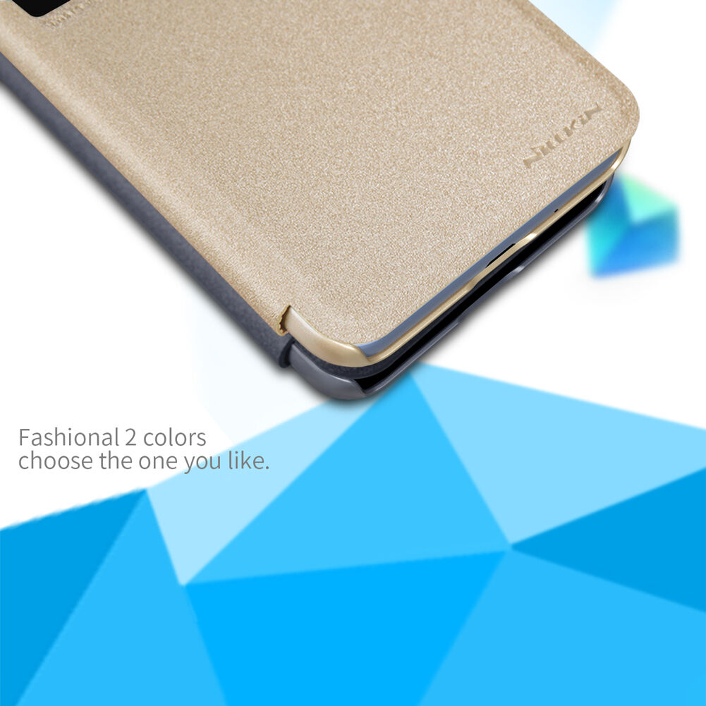 Nillkin védő bőr tok ablakkal Xiaomi Redmi 6 - szürke