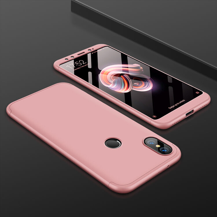 GKK hátsó és elülső védő tok Xiaomi Mi A2 - rózsaszín-arany GKK hátsó és elülső védő tok Xiaomi Mi A2 - rózsaszín-arany