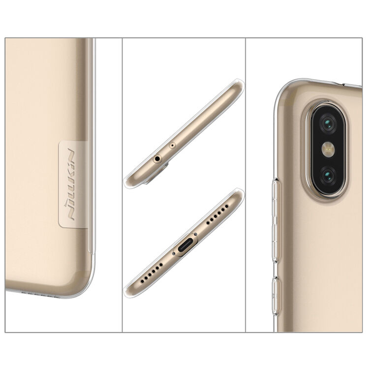 Nillkin vékony átlátszó védő tok Xiaomi Mi A2 - szürke