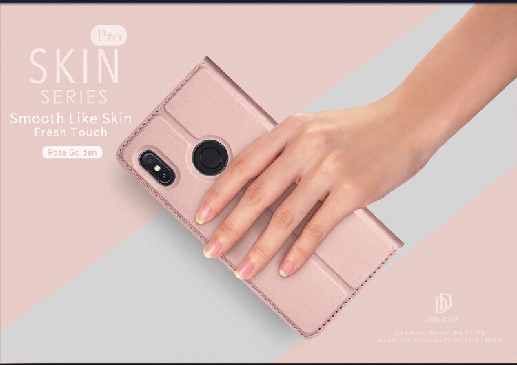 Dux Ducis védő bőr tok Xiaomi Mi A2 - sötétszürke