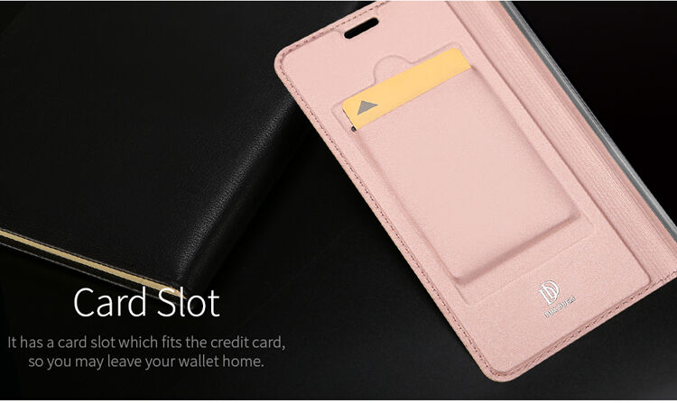 Dux Ducis védő bőr tok Xiaomi Mi A2 - sötétszürke