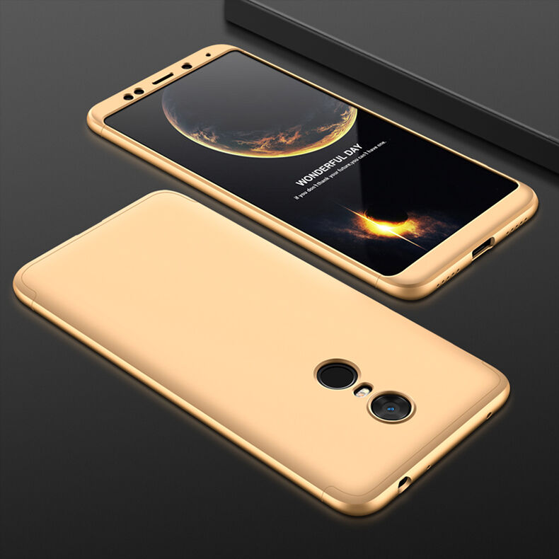 GKK hátsó tok extra szél védővel Xiaomi Redmi Note 5 - arany