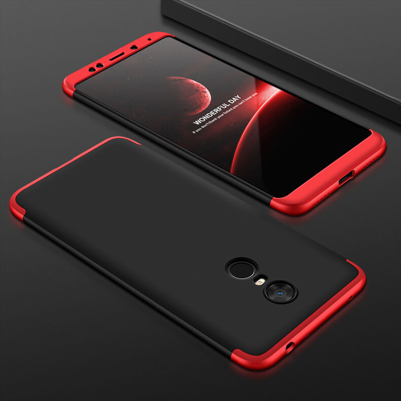 GKK hátsó tok extra szél védővel Xiaomi Redmi Note 5 - rózsaszín-arany