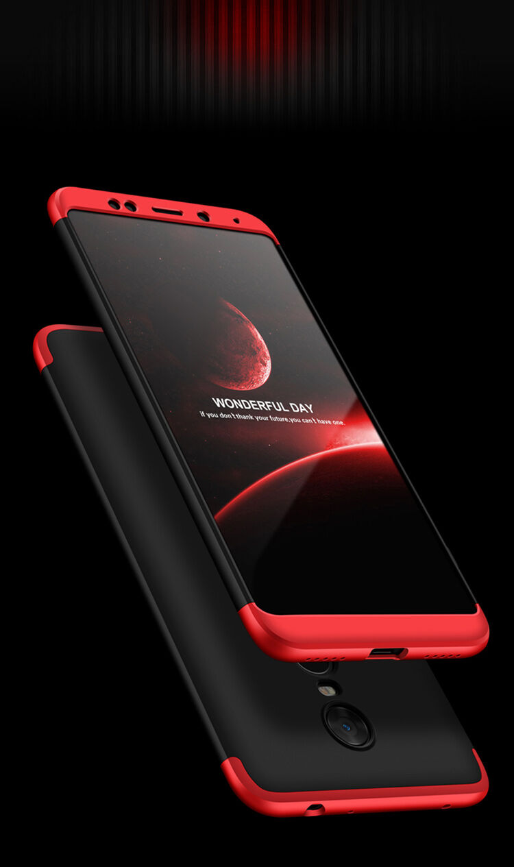 GKK hátsó tok extra szél védővel Xiaomi Redmi Note 5 - piros