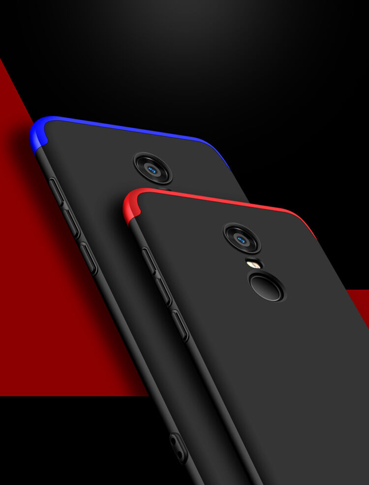GKK hátsó tok extra szél védővel Xiaomi Redmi Note 5 - piros