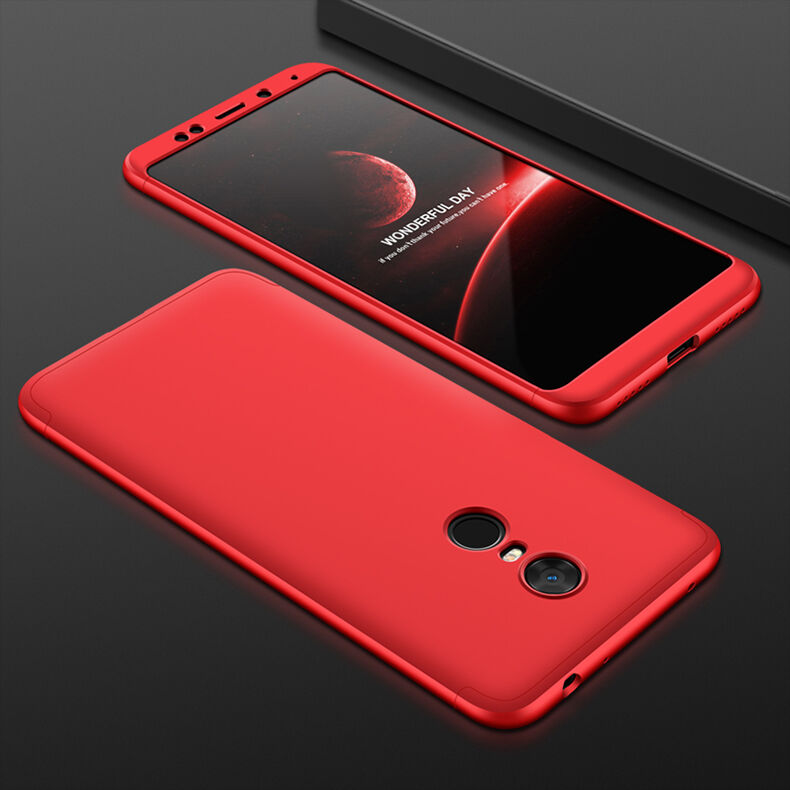 GKK hátsó tok extra szél védővel Xiaomi Redmi Note 5 - fekete