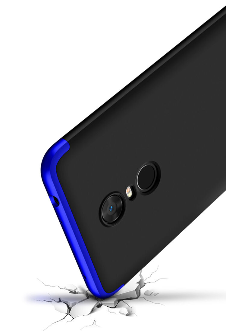 GKK hátsó tok extra szél védővel Xiaomi Redmi Note 5 - piros-fekete