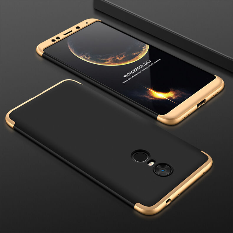 GKK hátsó tok extra szél védővel Xiaomi Redmi Note 5 - piros-fekete