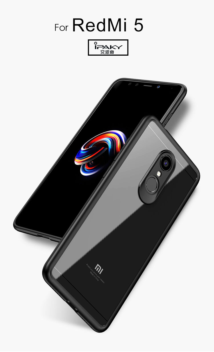 Ipaky védő tok TPU és plexi kombináció Xiaomi Redmi 5 - piros