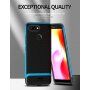 Ipaky tok karbonszálas textúrával Xiaomi Redmi 6 - piros-fekete
