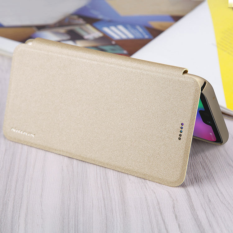 Nillkin Sparkle flip cover tok Honor 9 (2018) - fekete Nillkin Sparkle flip cover tok Honor 9 (2018) - fekete