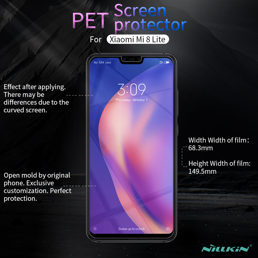 Nillkin védő fólia Xiaomi Mi 8 Lite - átlátszó