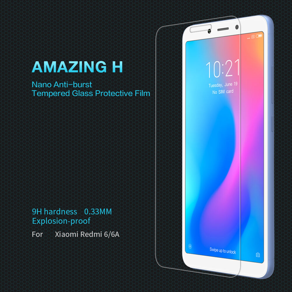 Nillkin edzett 2,5D üveg Xiaomi Redmi 6 - átlátszó