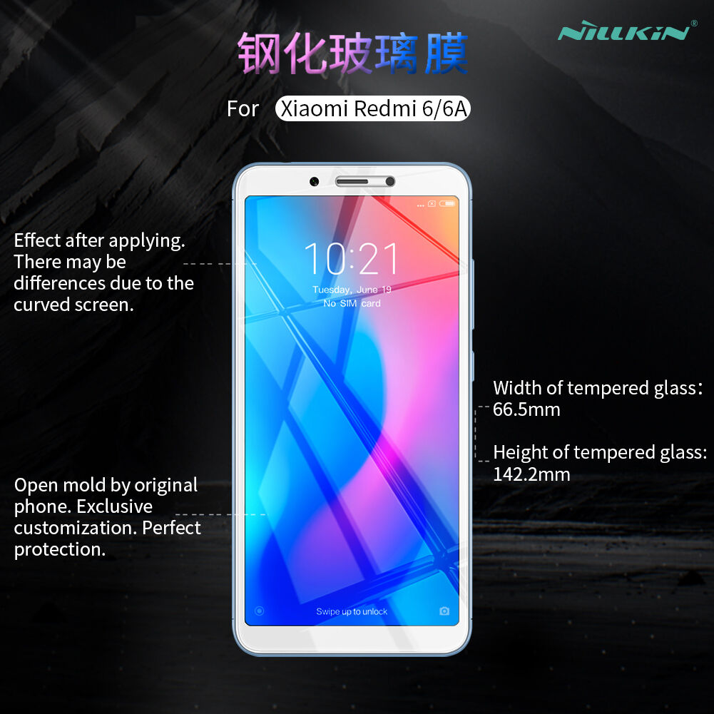 Nillkin edzett 2,5D üveg Xiaomi Redmi 6 - átlátszó