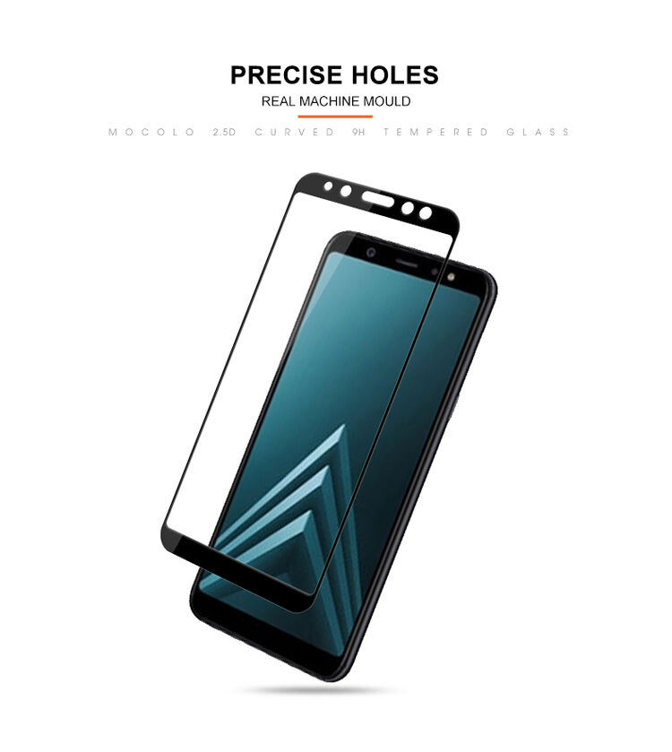 Mocolo edzett 3D üveg Samsung Galaxy A6 (2018) - fekete